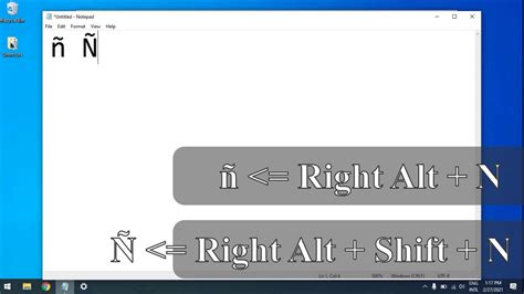 Tutorial How to Type Enye (ñ) Without a Numeric Keypad (Alt.